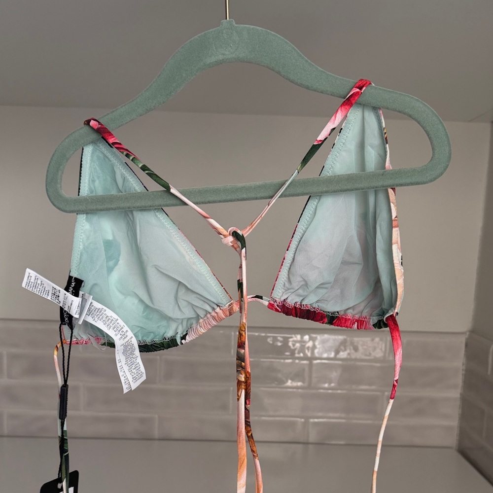 Dolce & Gabbana Multicolor Floral Bikini Top - Picture 10 of 12